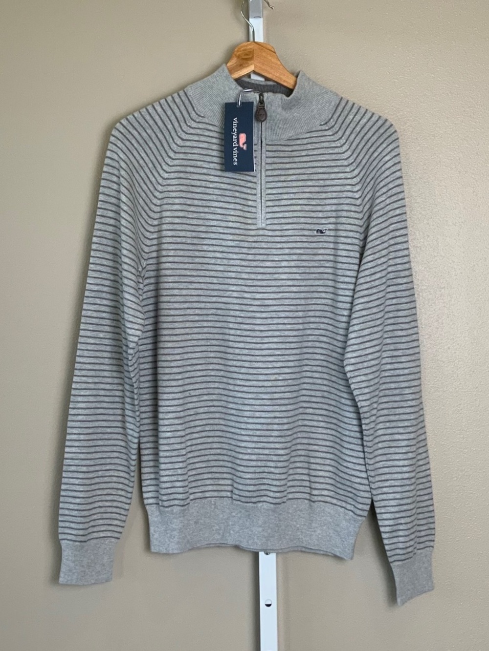 Vineyard Vines Classic Stripe Quarter 1/4 Zip Sweater